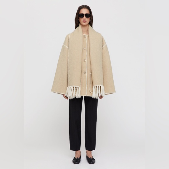 Toteme Harvest Scarf Coat - Size 32 - Picture 2 of 3